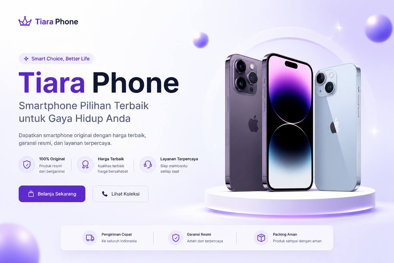 Premium Smartphone Tiara Phone